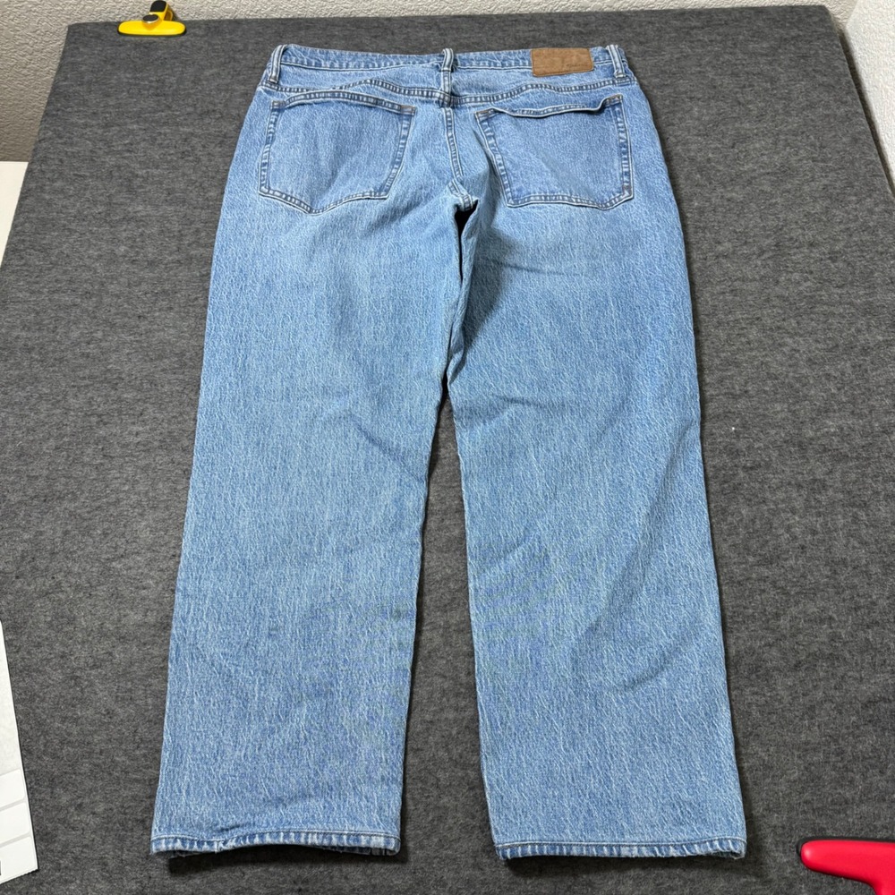 Madewell Athletic 1991 Straight Jeans Mens 36x30 (35x26) Light Wash Denim - Picture 6 of 11